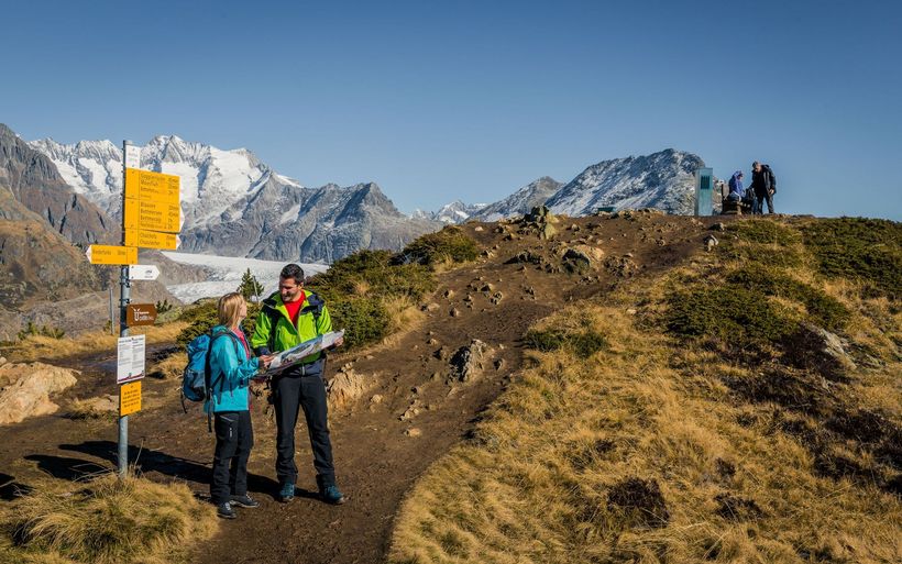 Wanderung in der Aletsch Arena